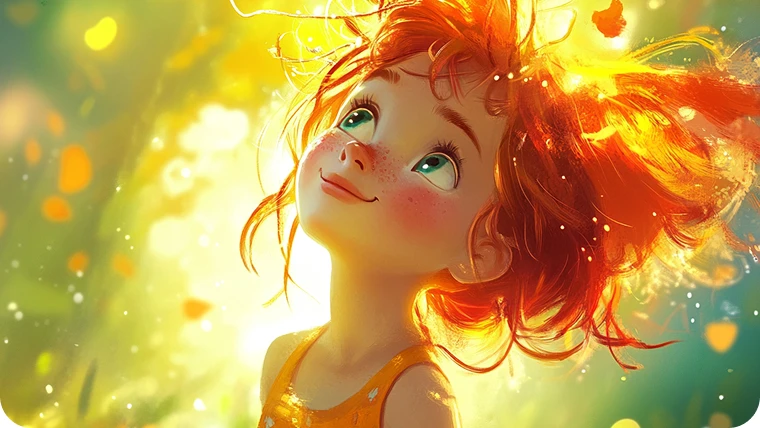 ai generated disney pixar girl character from AI Ease's free ai picture generator