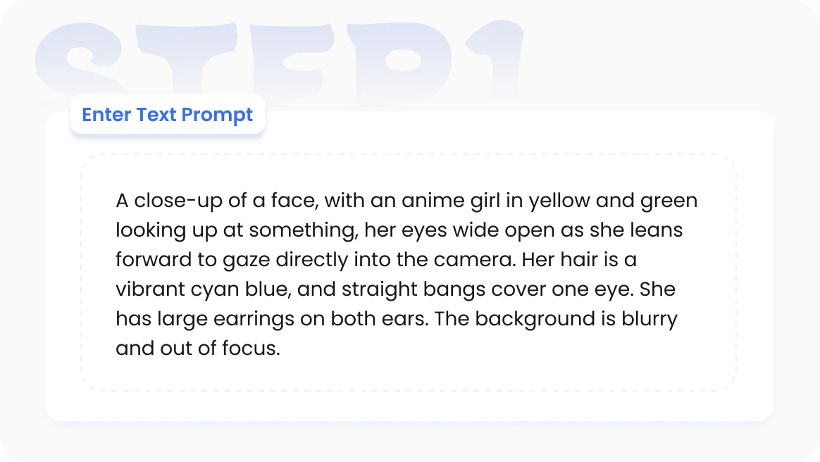 enter text prompt in AI Ease's online ai image generator
